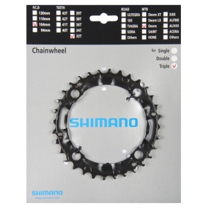 Kettingblad 44T Shimano Deore FC-M480 - zwart