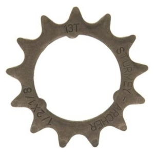 Sturmey Archer tandwiel 1/8" vlak chroom 13t
