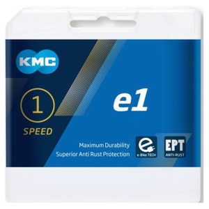 KMC E1 EPT fietsketting 3/32" zilver 130s