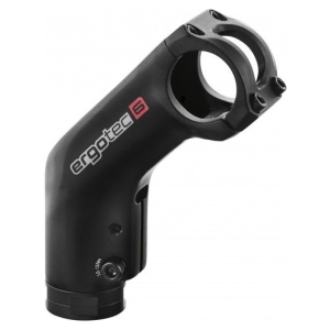 ERGOTEC BARRACUDA STUURPEN A-HEAD 31.8 110MM 45° EXPANDER ZWART