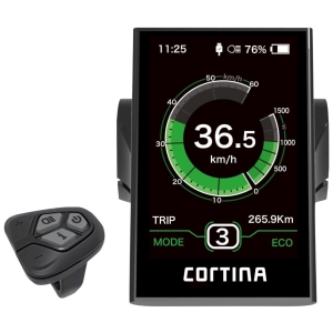 Bafang DP-C18 E-bike Display - CANBUS, Cortina Logo, Zwart