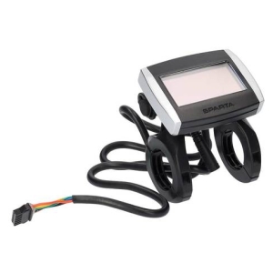 E-Motion OLED X-Serie E-bike Display - 36V, Molex, Zwart / Grijs, Sparta Logo