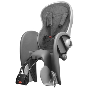Polissport Wallaby Evo Deluxe achterzitje donkergrijs met framebevestiging
