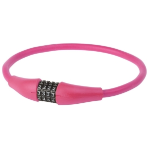 Kabelcijferslot M-Wave Silicon 900 x 12mm - roze