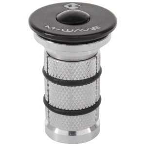 Balhoofdplugklauw 1-1/8" carbon voorvork - zwart
