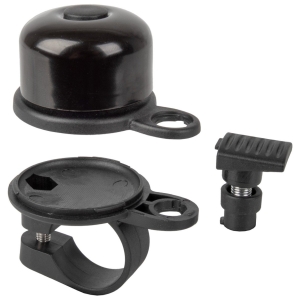 Airbell fietsbel met Airtag houder ø31.8mm - zwart