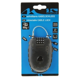 Kabelslot met oprolbare staalkabel Lock 'n Roll -