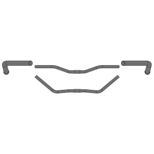 Ergotec City Cruiser stuur ø25,4 micro-gelegeerd staal zwart