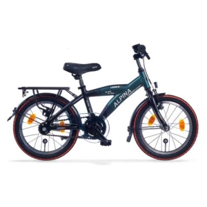 ALPINA Yabber Jongens Pine Green Matt - Vivid Black 25cm 2023
