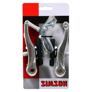 Simson V-brake Remmenset Zilver (Voorrem / Achterrem)